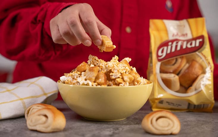 Sticky popcorn med Gifflar Vanilje - Oppskrifter | Pågen